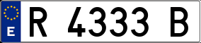 Trailer License Plate